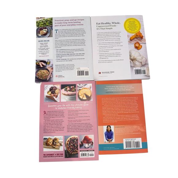 Healthy Cookbook Lot Clean Eating Fasting Journal Diabetic Anti-inflammatory - Picture 2 of 10